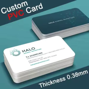 100-1000pcs Custom PVC Business ID Card Own Design Logo Name Plastic Waterproof Double Side Glossy Matte Thank You 85.5*54mm