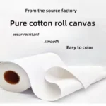 10M/Roll Cotton Canvas Roll,White Blank Specialized Suitable for Oil Painting,Acrylic Pigments,27,37,47,,57,67,77,87cm Wide