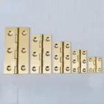 10pcs/bag Solid Brass Hinges Vintage Furniture Hardware Door and Window Cabinet Box Concealed Hinge Cabinet Hardware