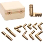 10Pcs/lot Jewelry Box Hinges Hidden Invisible Concealed Barrel Hinge Pure Copper Wine Wooden Case Supplies Furniture Hardware