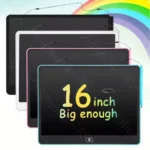 11/13/16 Inch Kids Chalkboard LCD Writing Board Tablet Drawing Painting Educational Toy for Children Aged 3-8 Years Boys Girls