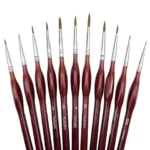11Pcs Fine Detail Paint Brush Miniature Painting Brushes for Mini Paints Brush Set for Acrylic, Watercolor, Oil, Face, Nail