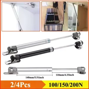 12Inch Copper Force Cabinet Door Lift Support Gas Strut Hydraulic Spring Hinge Kitchen Cupboard Hinge Furniture Hardware 2/4Pcs