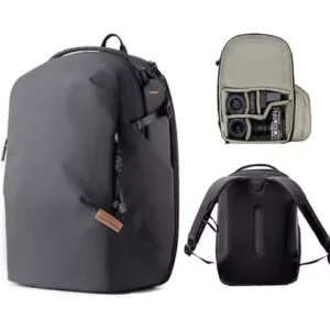 16-22L Photography Backpack with Double Shoulder Straps, Storage for Digital Devices, Camera, Drone Bag for Creative Shooting