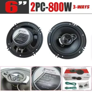 1Pair 6inch (2X 400W) 800W Car Stereo Speakers Coaxial Audio Car Speaker Quick Replacement Component Speaker Vehicle Door