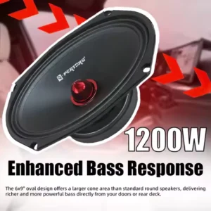 1PC 6*9 Inch High-Fidelity Mid-Range Car Speaker 1200W Surround Sound Systems Music Players Audio Music Stereo Subwoofer Speaker