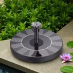 1W/1.5W/2.5W Outdoor Solar Fountain Suitable for Garden Pond Solar Fountain Pump Kit with 6 Nozzles for Garden Decoration