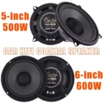2/1PCS 5/6 Inch Car Speakers 500W 600W 2-Way Universal Automotive Audio Music Stereo Subwoofer Magnetic Car HiFi Coaxial Speaker