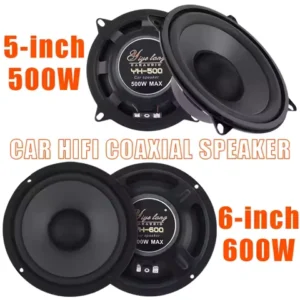 2/1PCS 5/6 Inch Car Speakers 500W 600W 2-Way Universal Automotive Audio Music Stereo Subwoofer Magnetic Car HiFi Coaxial Speaker