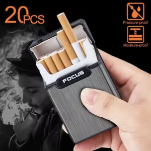 20 Sticks Capacity Portable Cigarette Case Box Waterproof Moisture Proof Smoking Box Men's Smoking Holder Cigarette Accessories