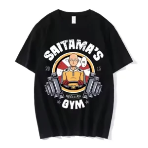 2024 Funny Japan Anime One Punch Man Gym T Shirt Men Fashion Cool Confortable T-shirts Casual Short Sleeve Tee Shirt Streetwear