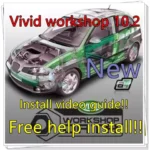 2025 hot vivid 10.2 Vivid Workshop 10.2 Automotive Auto Repair Software Vivid software 2010+ install video guide+ free install