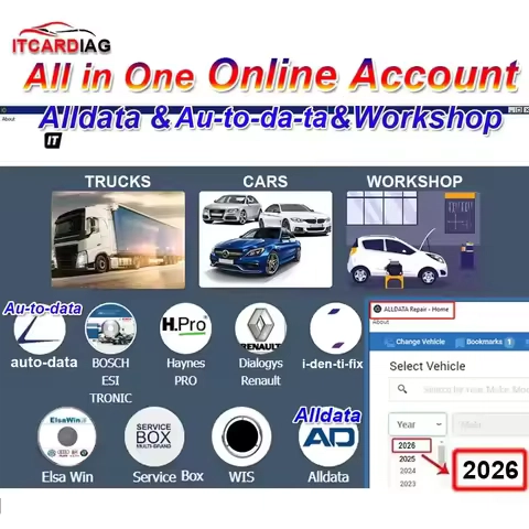 2026 Online Account for Auto-data Auto Data Alldata All Data Workshop Haynes PRO WIS Service Box Workshop Repair Software