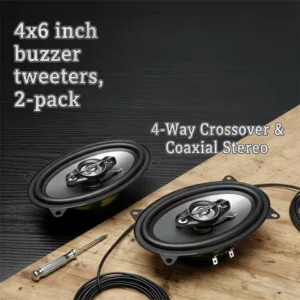 2PC-450W four-way speakers for car audio upgrades/replacements, car stereo systems, and durable audio components.