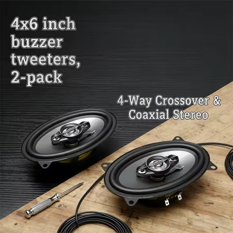 2PC-450W four-way speakers for car audio upgrades/replacements, car stereo systems, and durable audio components.