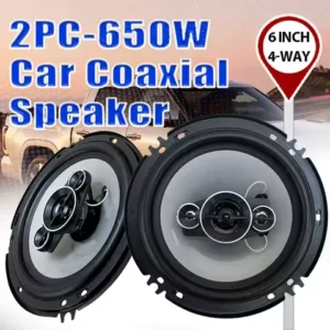 2PCS 6 inch 650W Car Audio Accessory Coaxial Speaker Full Frequency Universal Car Door Speaker HiFi Car Stereo Subwoofer