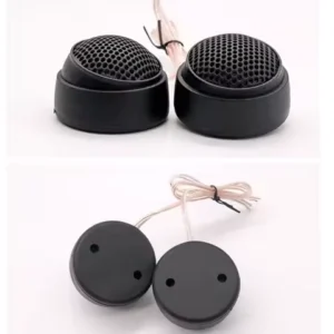 2pcs High Efficiency Car Tweeters Treble Loudspeakers High Frequency Dome Speaker Sound Universal Black Dome Tweeter Speakers