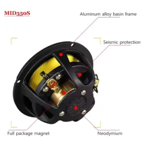 3.5 inches bullet guided mid-range speakers, car center speakers, luxury car two-way three-way 3-inch mid-range speakers