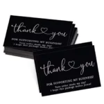 30/50Pcs Thank You Cards Thank You for Supporting My Business Cards Commercial Decoration Label Appreciate Cards Gift Packaging