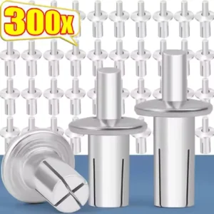 300/10PCS Aluminum Alloy Hammer Expansion Rivets Expansion Nail Head Piercing Rivet Stainless Steel Rod Screws Fastener Hardware