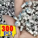 300/10PCS Hammer Drive Expansion Rivets Knock Type Aluminum Alloy Rod Screw Nails Cabinets Window Fastener Rivet Hardware Parts