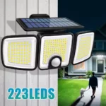 3000LM Solar Light With Dual PIR Motion Detector 3 Lighting Modes 270Â° Illumination IP65 Waterproof Security Garde Flood Lights