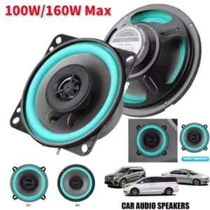 4/5/6 Inch Car Speakers 100W/160W Max Universal HiFi Coaxial Subwoofer Car Audio Music Stereo Full Range Frequency Auto Horn
