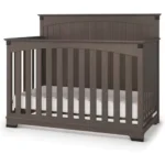 4-in-1 Convertible Crib: Toddler Bed, Daybed, Full Bed, Adjustable Mattress Heights, Rustic, Non-Toxic, Dapper Gray