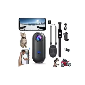 4K Mini Body Cam,Waterproof Pocket Sports Camera Wearable Adventure Pov Pro Thumb Camera, Hands Free Magnetic Motorcycle Cam,For