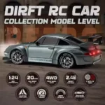 4WD RC Drift Car 1:24 2.4GHz Limited Edition - LED Lights Stunt Drift High-Speed Racing Car Boy Toy Gift