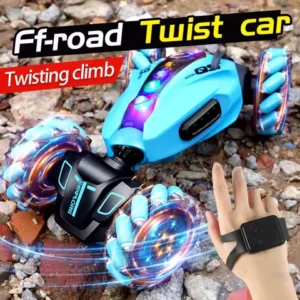 4WD RC Drift Car With Music Led Lights 2.4G Gesture Radio Remote Control Spray Stunt Car 360Â° Rotating Climbing Car Toys Gift
