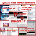 5 in 1 Immo Car Software IMMOFF 17 Immo off 17 Immo Doctor V2.1 AETOOL IMMO REMOVER 1.3 ImmoKiller V1.10 IMMO SERVICE TOOL V1.2