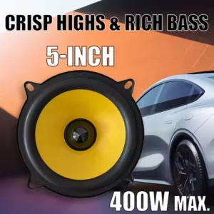 5 Inch Car Speakers 400W Universal Automotive Audio Music Stereo Subwoofer Car Door HiFi Coaxial Speaker Full Range Frequency