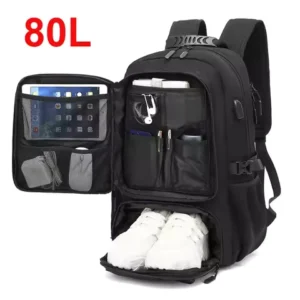 50L 60L 80L Travel Backpack for Women and Men Large Capacity Outdoor Waterproof Men's Business Trip Backpacks Women's Laptop Bag