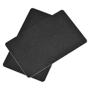 50Pcs 87mmx55mm Blank PVC Cards Black Plastic Card 14mil/15mil/28mil/30mil for ID Badge Printer Graphic Quality
