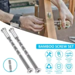 50PCS Door Handle Screws Bolt set Carbon Steel Connecting Screws and Sleeves Male to Female M4Ã16 Cross Sleeve M4Ã60 Bolts