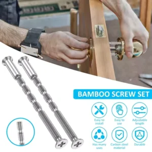 50PCS Door Handle Screws Bolt set Carbon Steel Connecting Screws and Sleeves Male to Female M4Ã16 Cross Sleeve M4Ã60 Bolts