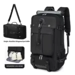 55L Large Capacity Travel Bag For Men 15.6 Inch Laptop Suitcase Backpack Multi-function Waterproof Backpack Outdoor Camping Bags
