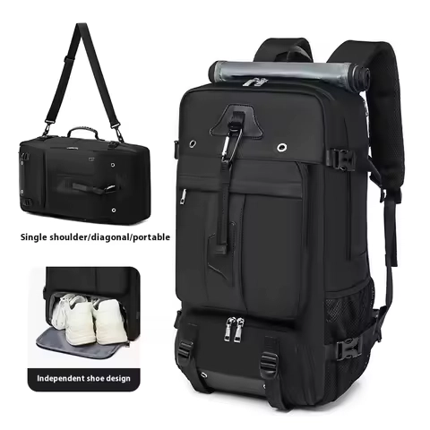 55L Large Capacity Travel Bag For Men 15.6 Inch Laptop Suitcase Backpack Multi-function Waterproof Backpack Outdoor Camping Bags