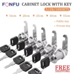 5Set Security Lock Metal Cylinder Cabinet Locker Cam Lock With Keys Security Mailbox Lock Drawer 16mm/20MM/25MM/30MM