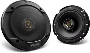 6.5" 2-Way Car Coaxial Speakers, 300W Peak Power, Cloth Woofer & Balanced Dome Tweeter for Enhanced Audio