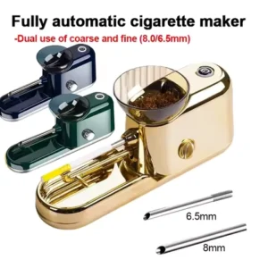 6.5/8 mm Tube and Pre Roll Cones Automatic Cigarette Rolling MachineElectric Tobacco Filling Machine Joint Cigarette Accessories