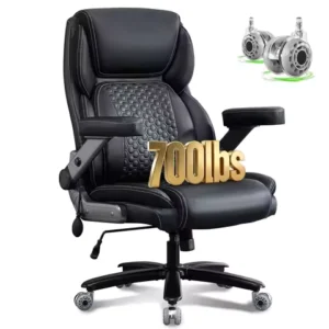 700lbs Big and Tall Office Chair for Heavy People with 5D Flip Armrests Heavy Duty Executive Chair with Adjustable, Customized
