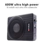 8/10 Inch 12V Car Universal Audio Modification Ultra-thin Subwoofer High-power Active RMS 150W Aluminum Alloy Car Speaker