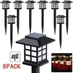 8 Pack Solar Pathway Garden Lights Outdoor Waterproof Landscape for Yard Patio Walkway Driveway Decor Solar Lawn Lamp Lighting