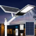 8000mah High Power Solar Street Lights Outdoor Commercial Parking Lot Light Dusk to Dawn Solar Security Flood Lights Solar Lamp