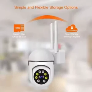 8MP WiFi Camera 2.4G Security Surveillance PTZ IR Night Vision Motion Detection Home Security Camera with 2 Antennas for Child