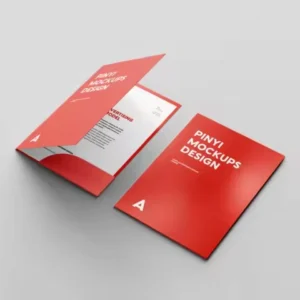 A4 250G Customized folders, envelopes, customized full-color printing,Single and double pockets, bussiess card jack