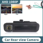 AHD 1080P 170Â° Golden Lens Vehicle Trunk Handle Rear View Reverse Camera For Ford Focus 3 MK3 C MAX 2011-2014 Waterproof Car