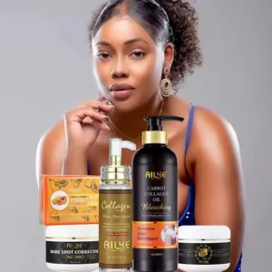 AILKE Collagen Women Skin Care Set, Moisturizing, Whitening, Remove Freckles, Dark Spots, Black Spots, Skin Lightening Kit